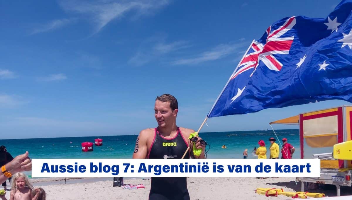 Aussie blog 7: Argentinië is van de kaart - Lars Bottelier gaat niet meer naar Argentinië omdat de wedstrijden daar zijn uitgesteld. Hij blijft nu trainen en zwemmen in Australië.