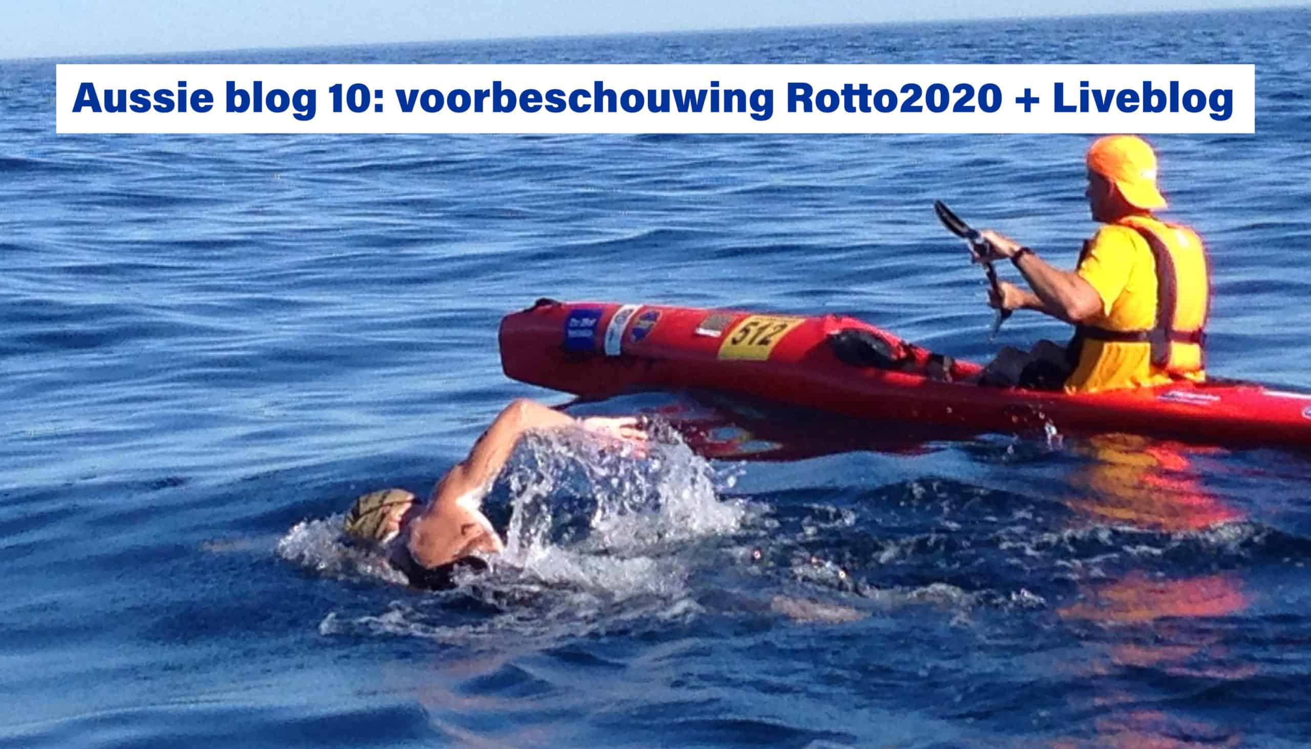 Oversteek Rotto2020 Rottnest Channel Swim Lars Bottelier - Lars heeft goud gepakt tijdens de Rottnest Channel swim - Hij is prof openwaterzwemmer die voor de Oympische Spelen van Parijs 2024 gaat