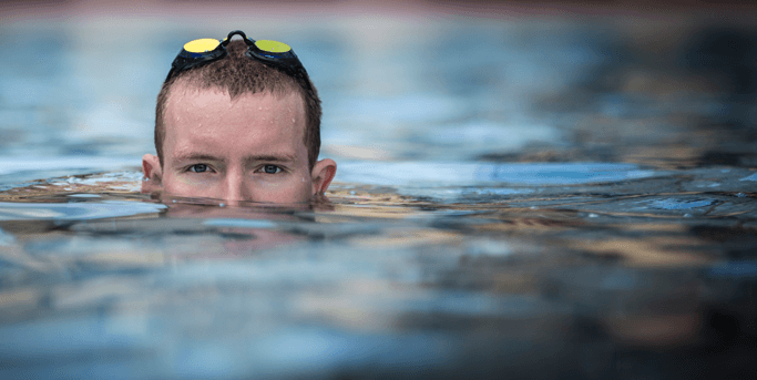 Lars Bottelier is an ambitious open water swimmer who wants to compete at the Olympic 10K - Photo by Renata Jansen fotografie